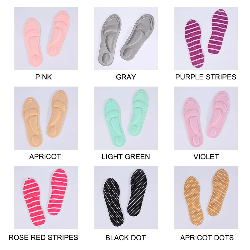 

New Hot 1 Pair 4D Sport Sponge Soft Insole High Heel Shoe Pad Pain Relief Arch Support Cushion Pad YAA99