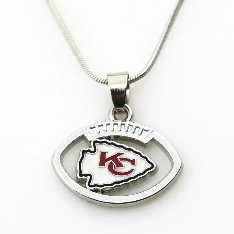 Aliexpress.com : Buy Hot Selling 10pcs/lot Amercia Football Kansas City Chiefs Necklace With