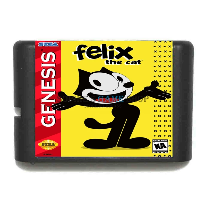 Игровой картридж Felix The Cat новейшая 16 битная игровая карта для sega Mega Drive/Genesis system