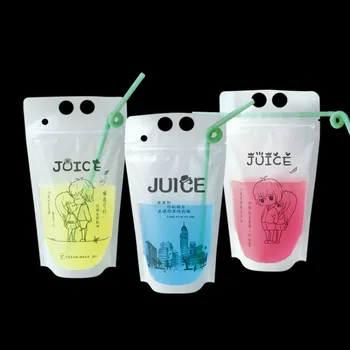 

100pcs Portable hot and cold drink packaging bag Fruit juice pearl milk tea sour milk coffee bean jelly tea bags