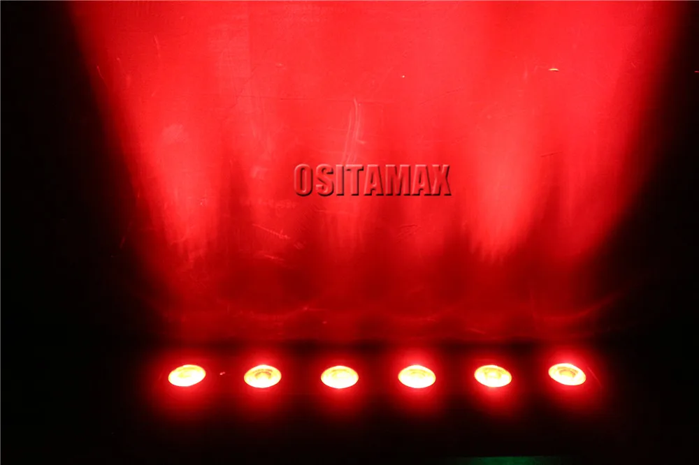 OSITAMAX-A 2 шт/коробка батарея бар led dmx 6x12 Вт 6в1 Смешивание цвета Мега настенная балка, шайба дистанционного управления