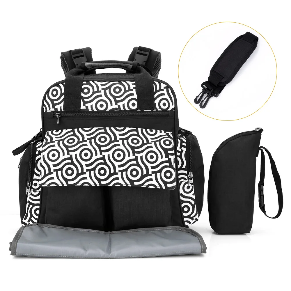 

Fashion Mummy Maternity Nappy Bag Brand Diaper Bag Multifunction Backpack Separate Pockets Adjustable Straps