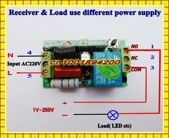  86 Wall Sticky Remote Control Switch AC 220V 10A Relay Contact NO COM NC RF Wireless Switch ASK Sma - 32993422732