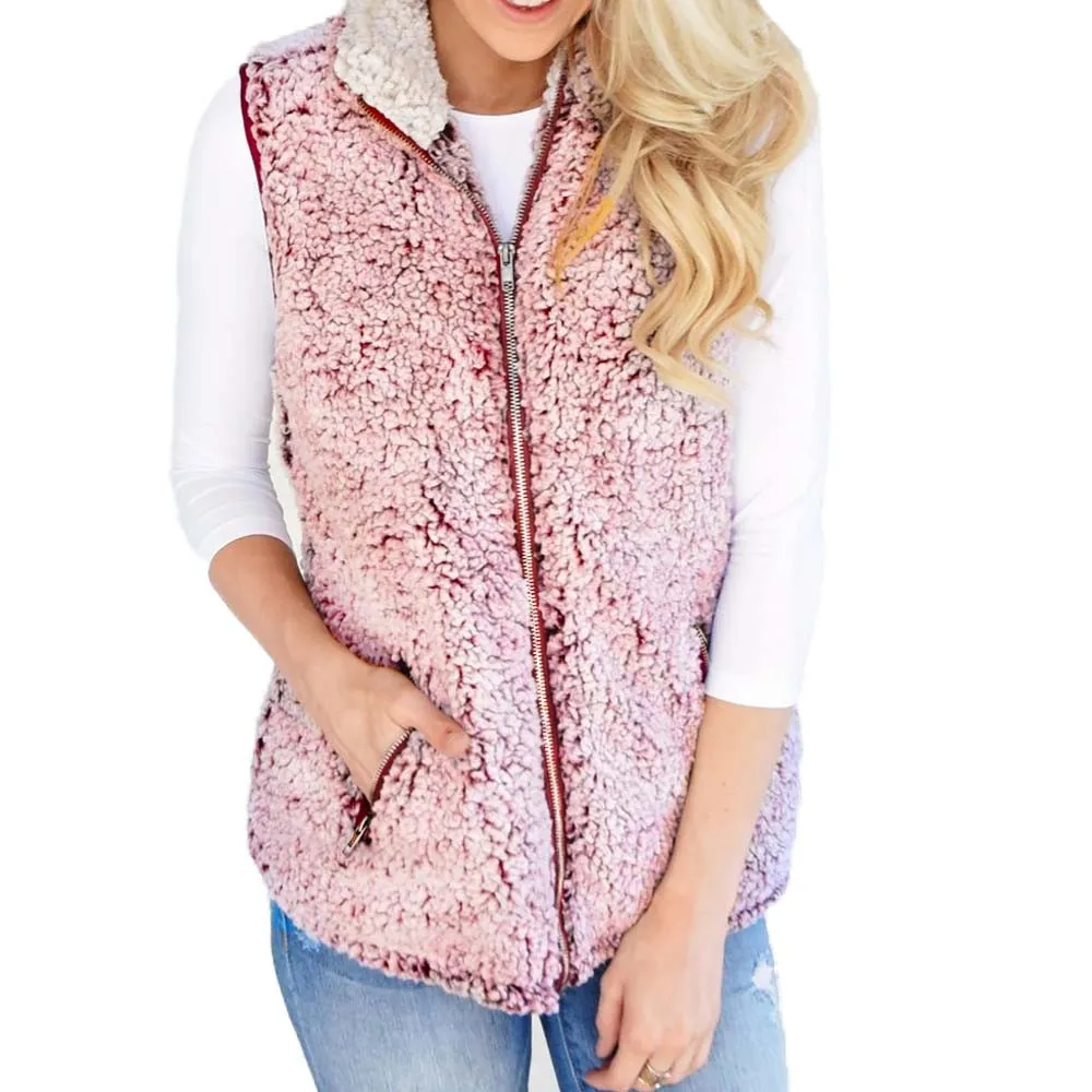 

coat Arrival Winter Warm Fashion Women Import Coat Fur Vests High-Grade Faux Fur Coat Flannel Fur Long Vest Women's Jacket