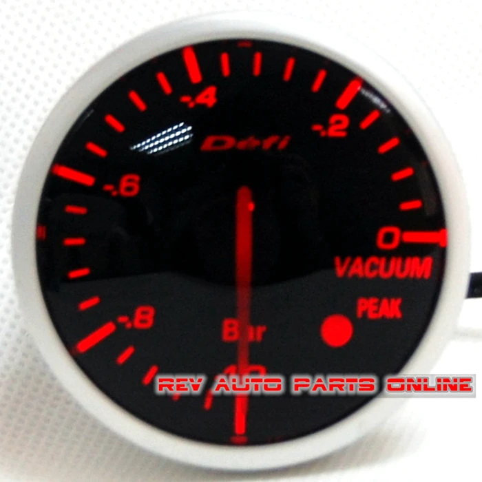 White&red LED Backlight 60mm Smoke Lens DEFI BF Meter Gauge Auto Gauge