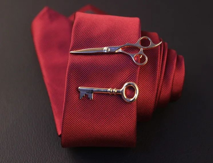 IGame перо очки якорь усы Ключ Форма латунь зажим для галстука для мужчин зажимы галстука булавки для мужчин s подарок