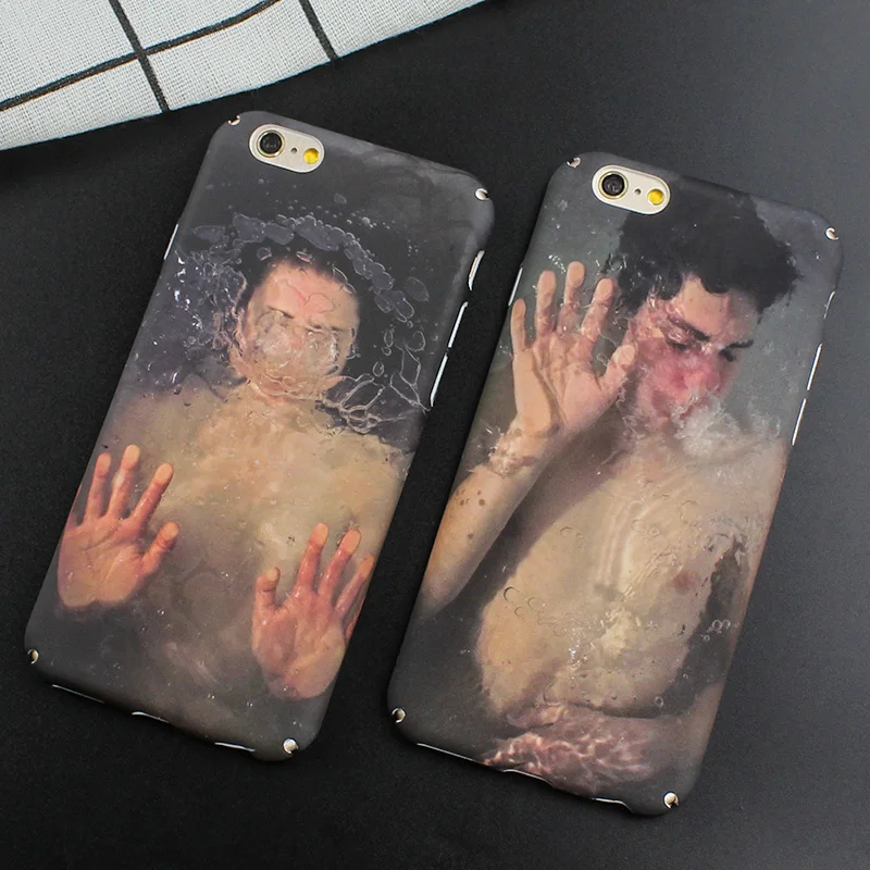 

Jamular Sweetheart Patterned Hard Phone Case for iPhone 7 8 6 6s Plus Plastic Couple Phone Cover for iPhone X 7 8 6 6S Plus Case