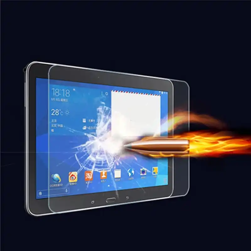 0,3 мм для экрана из закаленного стекла Стекло для Samsung Galaxy Tab 4 Tab4 T530 T531 T535 10,1 дюйма с уровнем твердости 9 H прозрачный однотонный чехол с Экран протектор - изображение