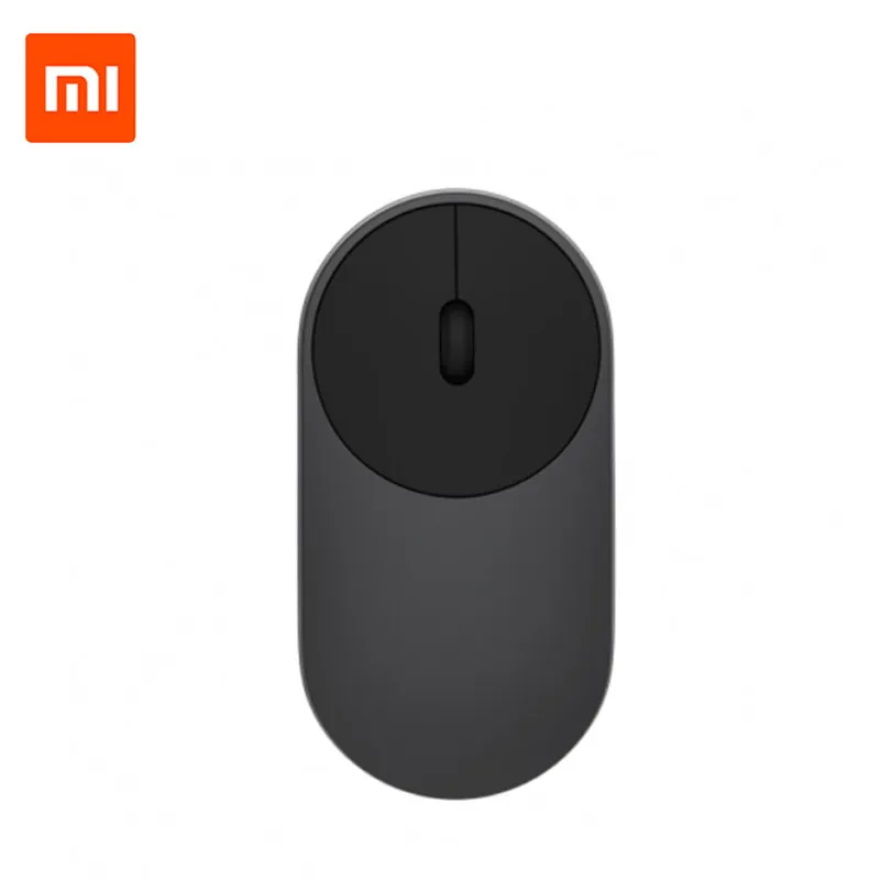 Оригинальная Xiaomi mi мышь Портативная Беспроводная игровая мышка оптическая Bluetooth 4,0 WiFi управление RF 2,4 GHz двойной режим подключения mi 1200 dpi - Цвет: Черный