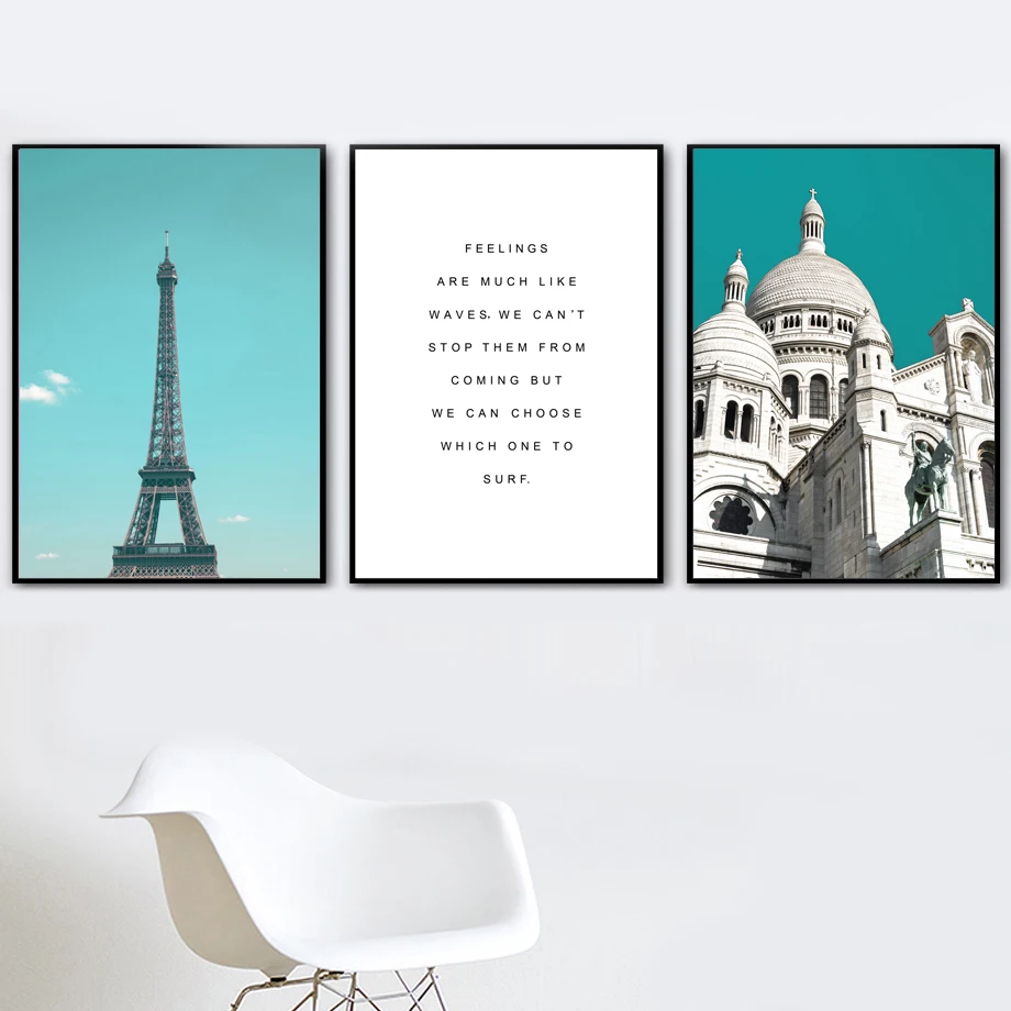 Paris-Tower-Sacre-Coeur-Basilica-Church-Wall-Art-Canvas-Painting-Nordic-Posters-And-Prints-Wall-Pictures (2)