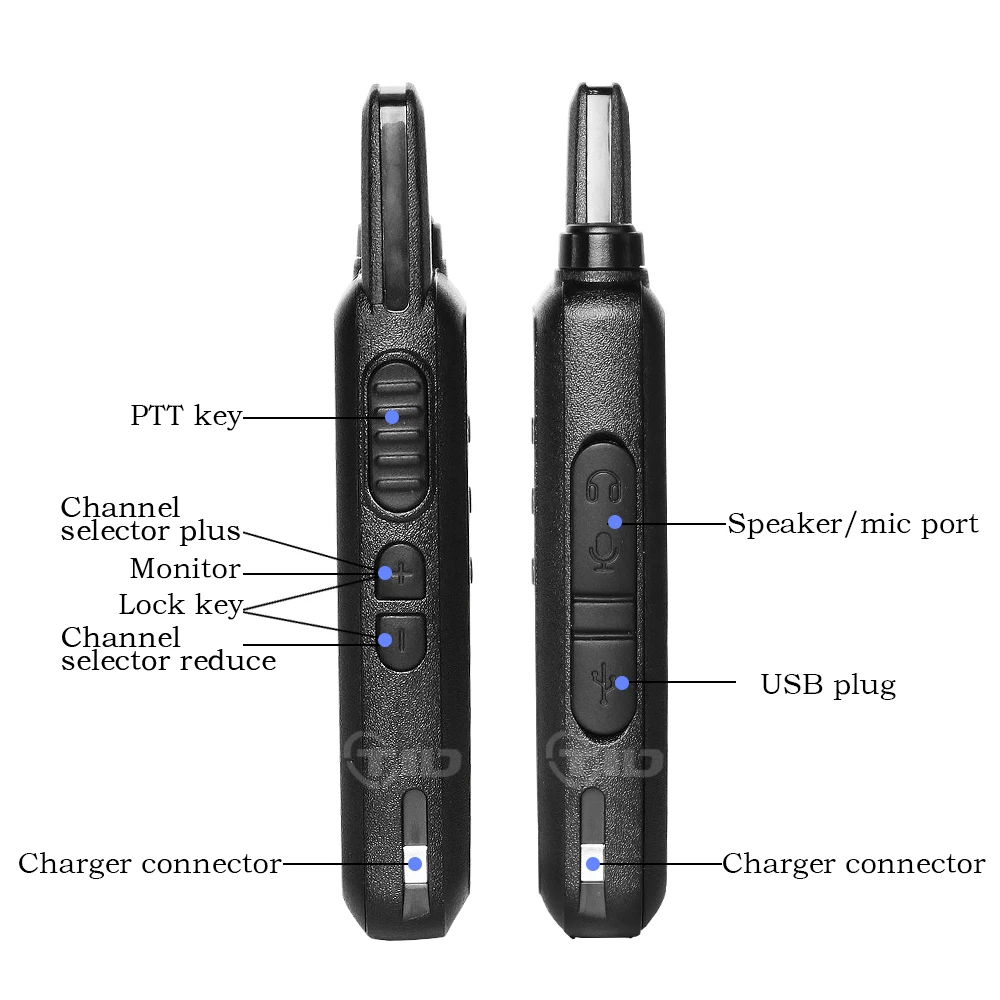 4 шт. мини-рация TD-M8 16CH UHF 400-470MHz радиостанция двухсторонняя радио Удобная рация детская рация рация для охоты