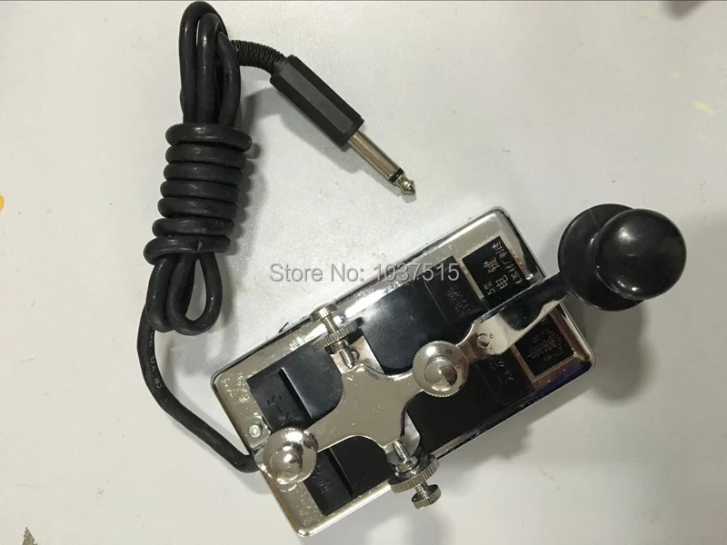 

Military Room Escape movie props shortwave radio CW Morse telegraph key K4 K-4 heavy key Escape room game props