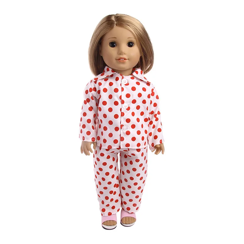 15 видов стилей игрушка в подарок милые пижамы Ночная рубашка Одежда для 18 дюймов американский и 43 см детская кукольная одежда для кукол - Цвет: b192