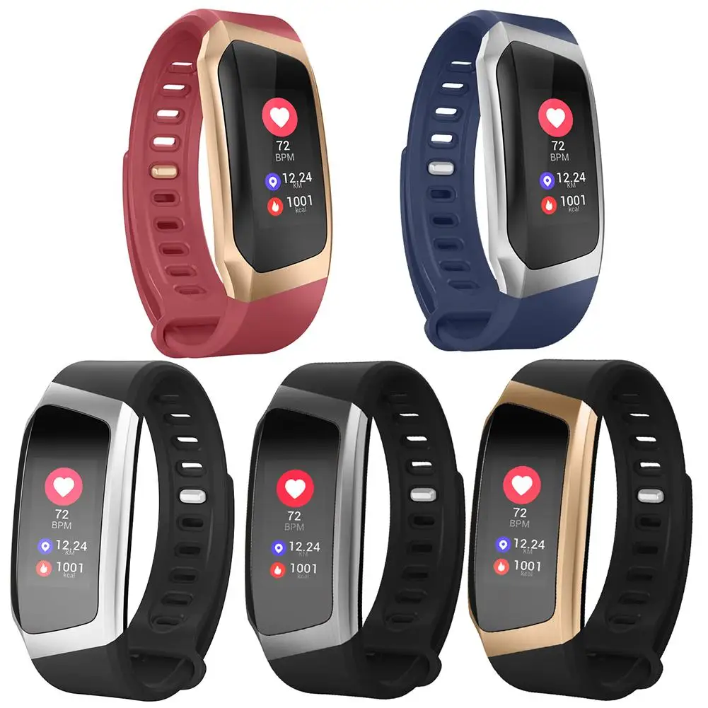 IP67 Waterproof Color Screen Heart Rate Blood Pressure Monitor Smart