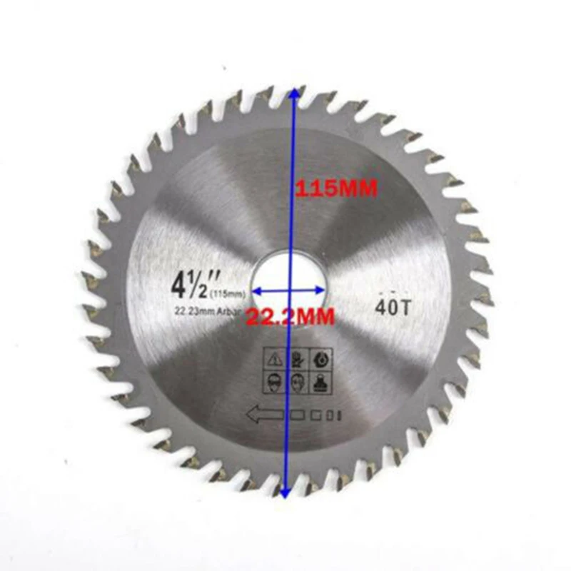 Дисковый шлифовальный станок Ultra Saw диск Циркулярный пильный диск 40 зубьев Карбид Циркулярный пильный диск режущий Резак Деревообрабатывающие принадлежности - Цвет: Серебристый