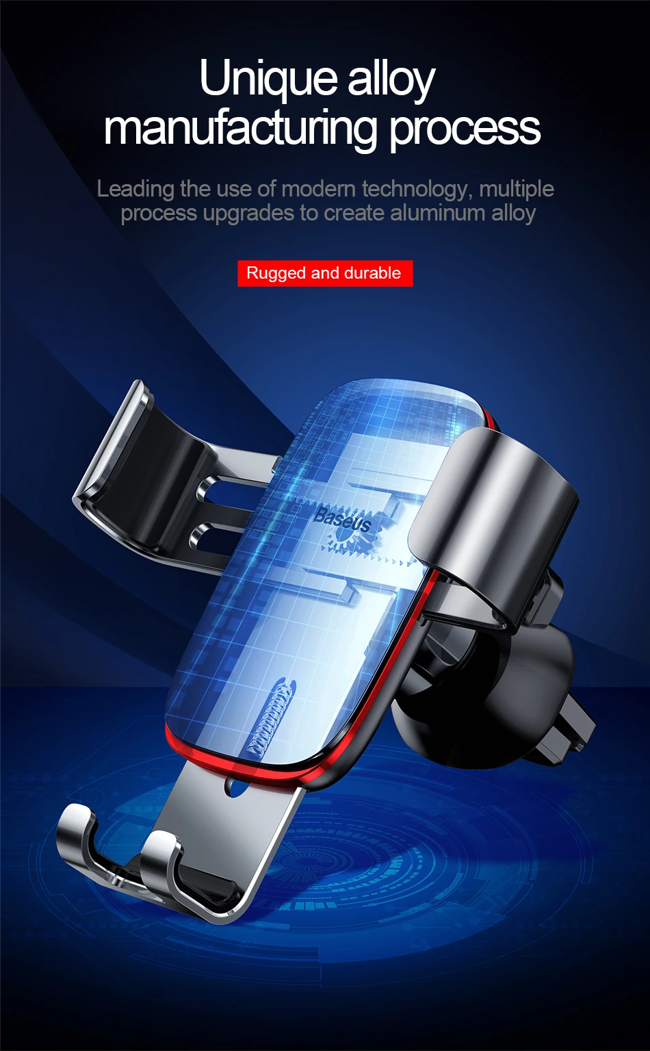 Универсальный гравитационный Автомобильный держатель для телефона для iPhone xs max xr samsung s9 huawei xiaomi8 Автомобильный держатель для вентиляционного отверстия стойка 360 Вращение металл