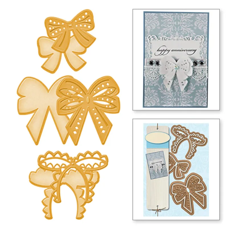 

Eastshape Rosette Metal Cutting Dies New 2019 Scrapbooking Bow Craft Dies Card Making Die Cuts Embossing Three Kind of Bowknots