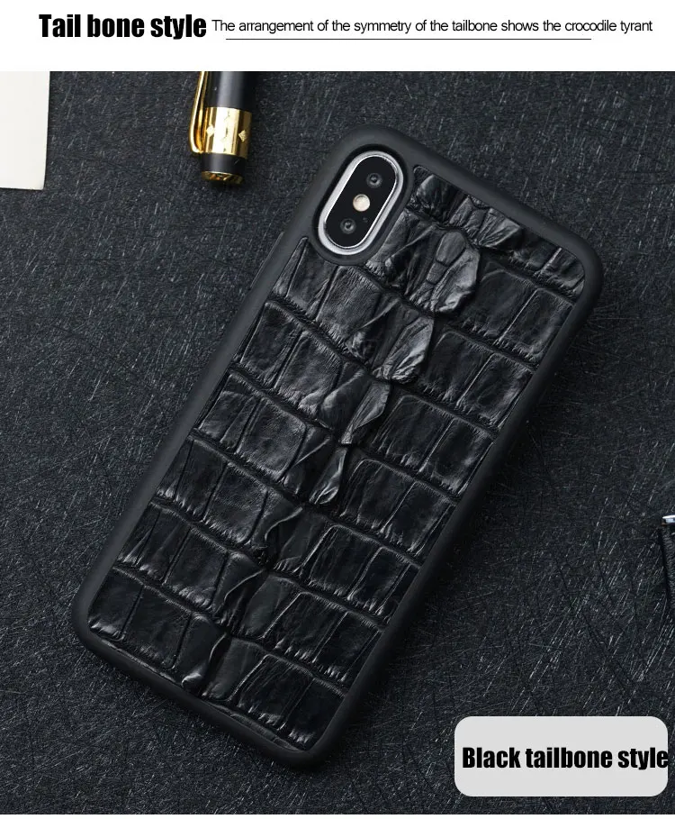 Case de Couro de Crocodilo para Iphone Capa para Iphone Cases de Telefone Genuíno Max - 7 8 6 5 Plus s Luxo 2020 100% x xr xs Mod. 137495 14 Meia-embrulhado Casos