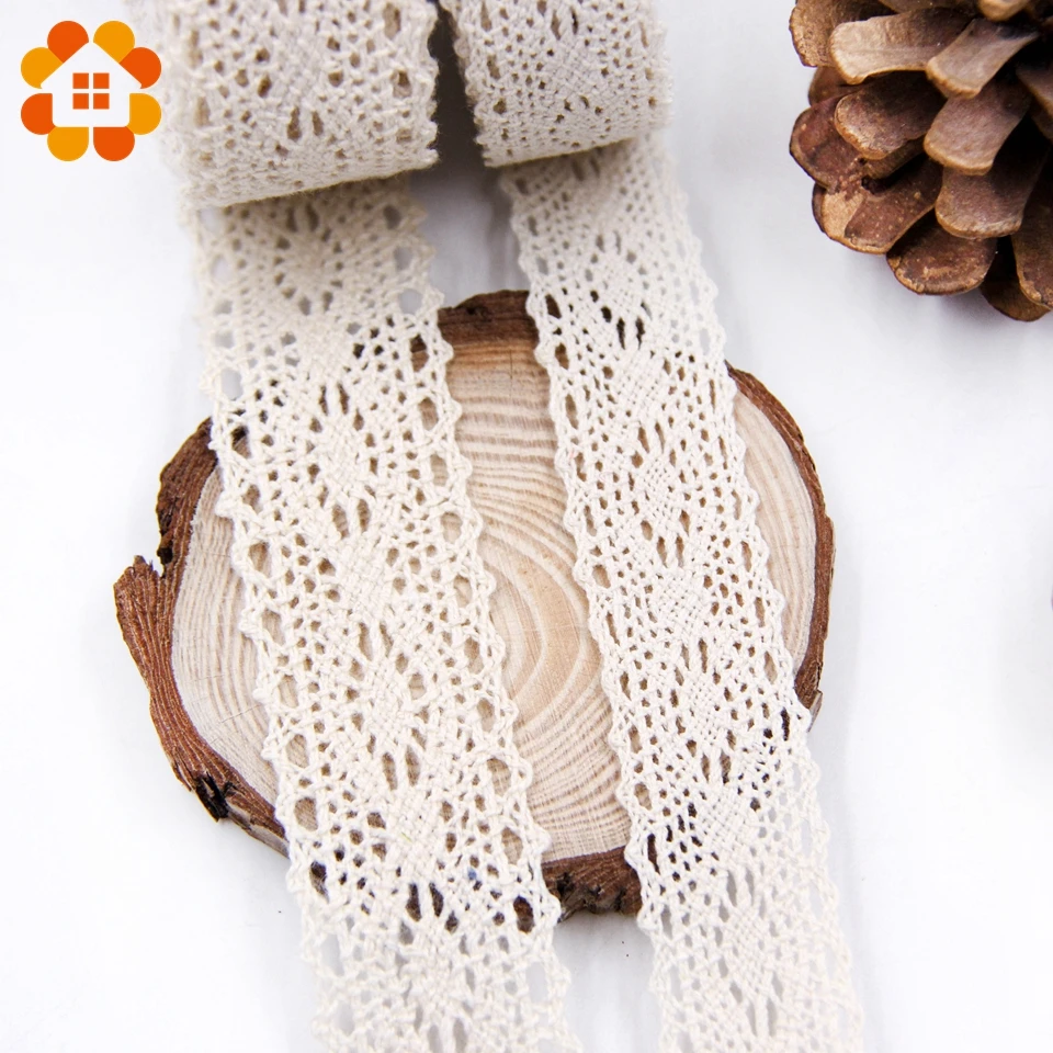 

5yard Beige High Quality Cotton Lace Fabric Tassel Lace Ribbon For Home DIY Sewing Decoration Clothes Handmade Decor Supplies