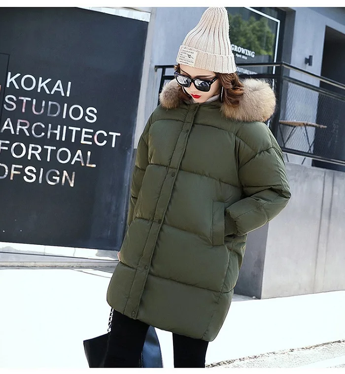 2017 winter hot sales hooded  jacket women clothing cotton + size 3 xl warm coats street fashion wind coat  women+27