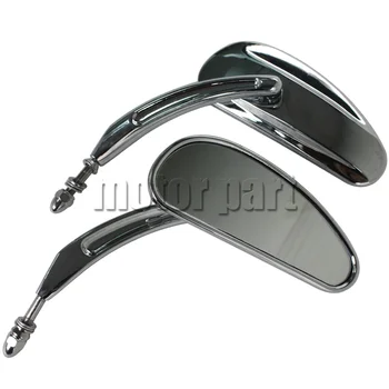

Chrome Motorcycle Rearview Side Mirrors For Harley Dyna Softail FLSTN Electra Glide Road King Fat Boy CVO Sportster 883 1200 72