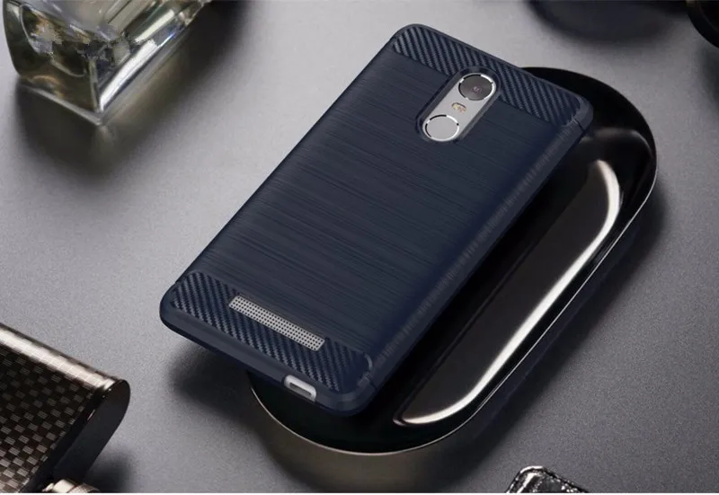 Caso para xiaomi redmi note 3 caso luxo silicone para xiomi redmi note 3 pro tpu macio escovado caso textura de fibra de carbono  (10)