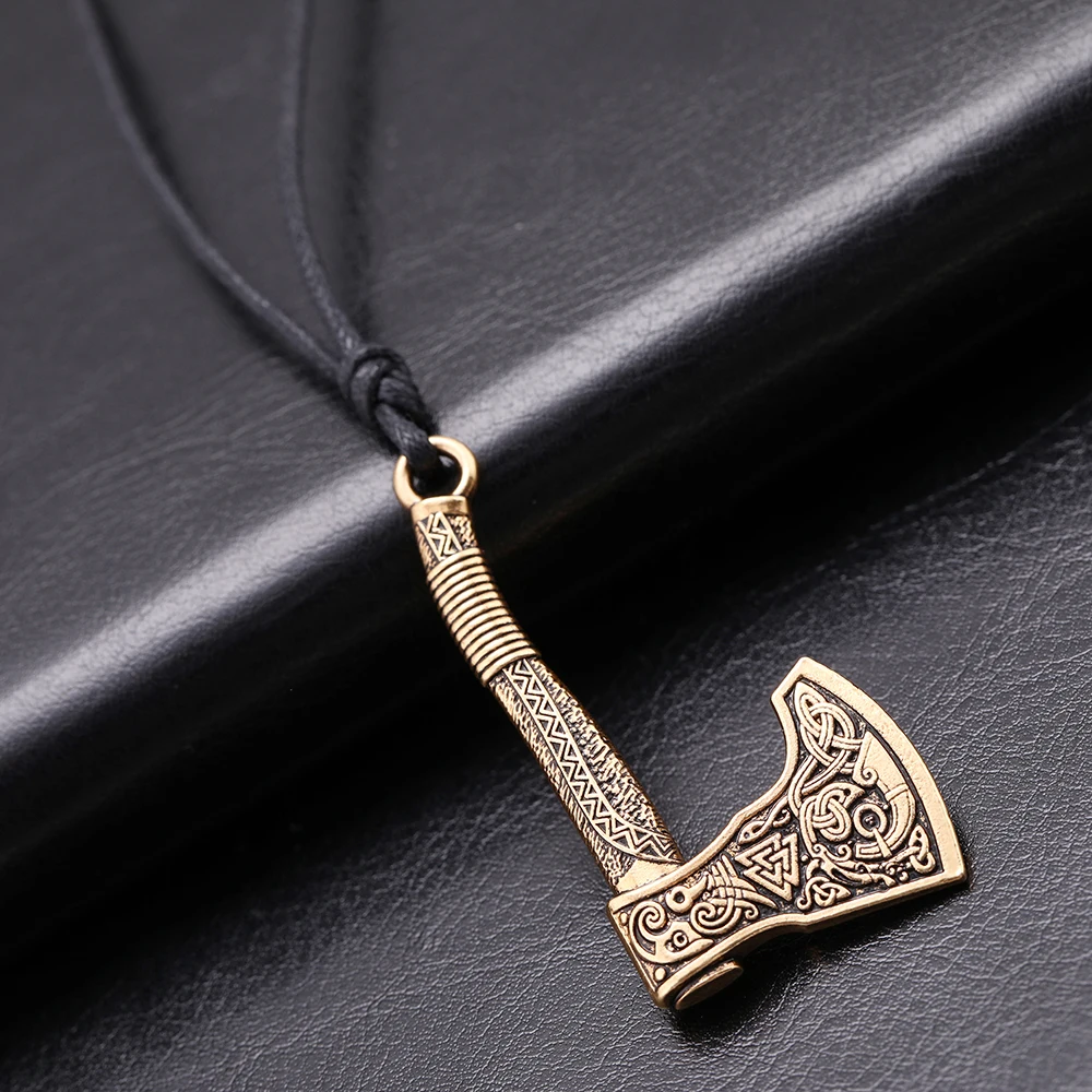 Skyrim Ирландский Узел ожерелье серебряного цвета очаровательный топор подвеска