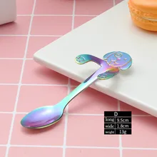 1 шт. Милая ложка с собакой ложка с длинной ручкой столовые приборы кофе для питья кухонный гаджет из нержавеющей стали чайная ложка посуда HX0617