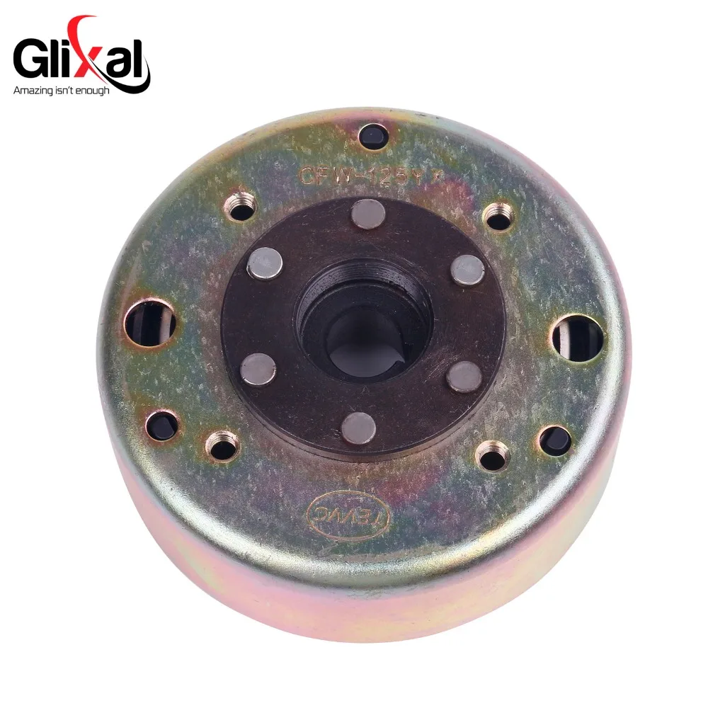 Маховой ротор Glixal GY6 125cc 150cc для 6 катушечного статора 152QMI 157QMJ скутера мопеда