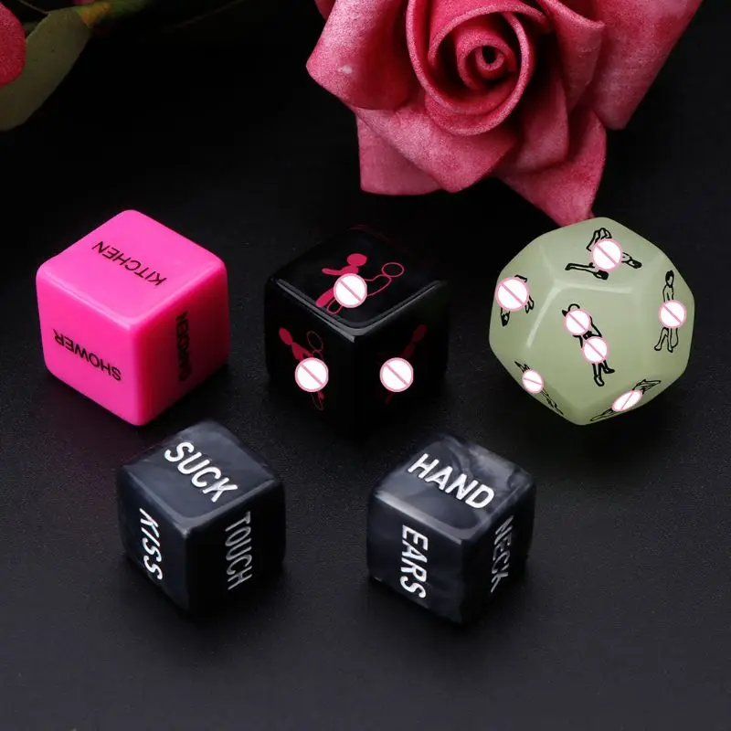 5pcs Sex Dice Fun Adult Erotic Love Sexy Posture Couple Lovers Humour Game Toy Novelty Party Gift