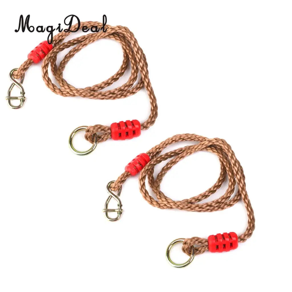 High Quality 1Pair PE Adjustable Swing for Rope Tree Swing Beam Swing Kids Children Adult Playground Accessory