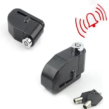 100DB Motorbike Disc Lock with Alarm Motorcycle Mountain Bicycle Pit Bike Scooter Anti-theft Disc Brake Wheel Alarm Lock
