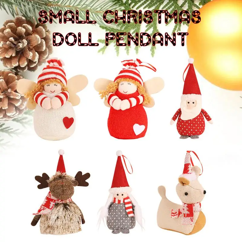 Рождественское украшение для рождественской елки, плюшевая милая кукла-ангел, подвески, рождественская елка, висячие украшения, новогодний подарок для детей, игрушки