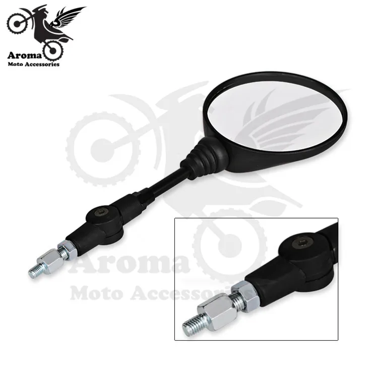 1 пара М10 Сменные серебристые боковые зеркала мотоцикла винтовой держатель