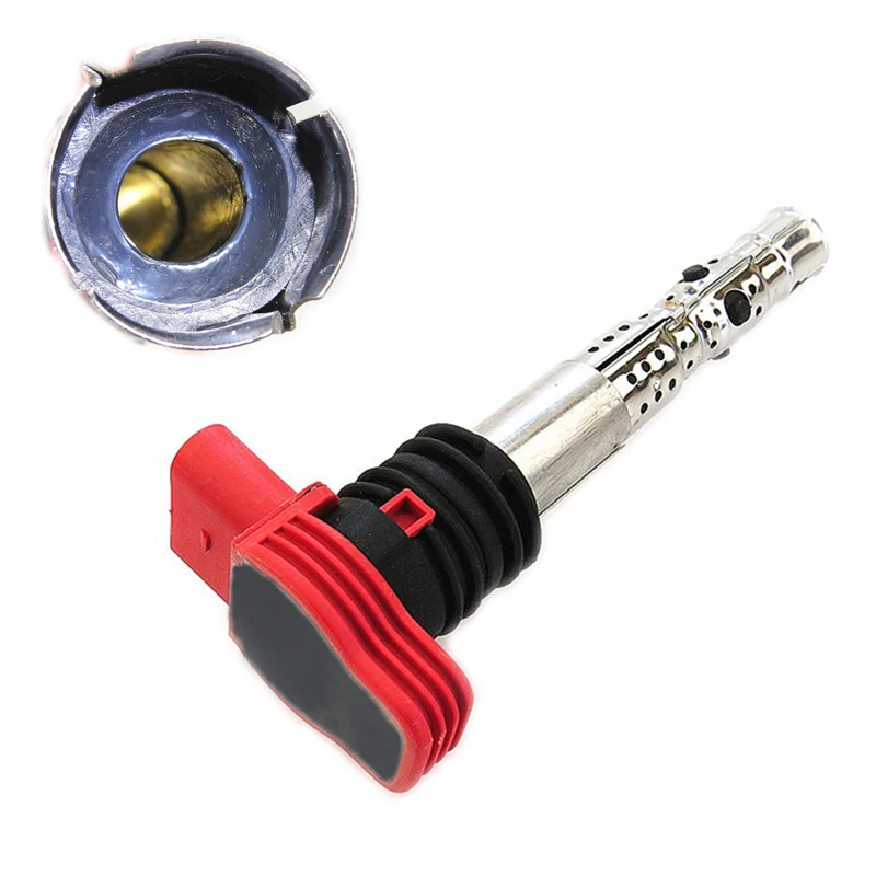 JEAZEA 1PC New Ignition Coil Fit for Audi A4 A5 A6 A8 Q7 Q5 R8 VW