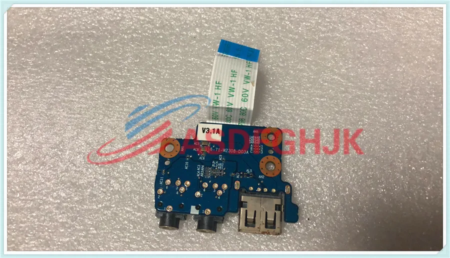 Для CLEVO Sager W230ST W230SS 13 3 &quotUSB аудио плата с кабелем 6-71-W2308-D03A полностью