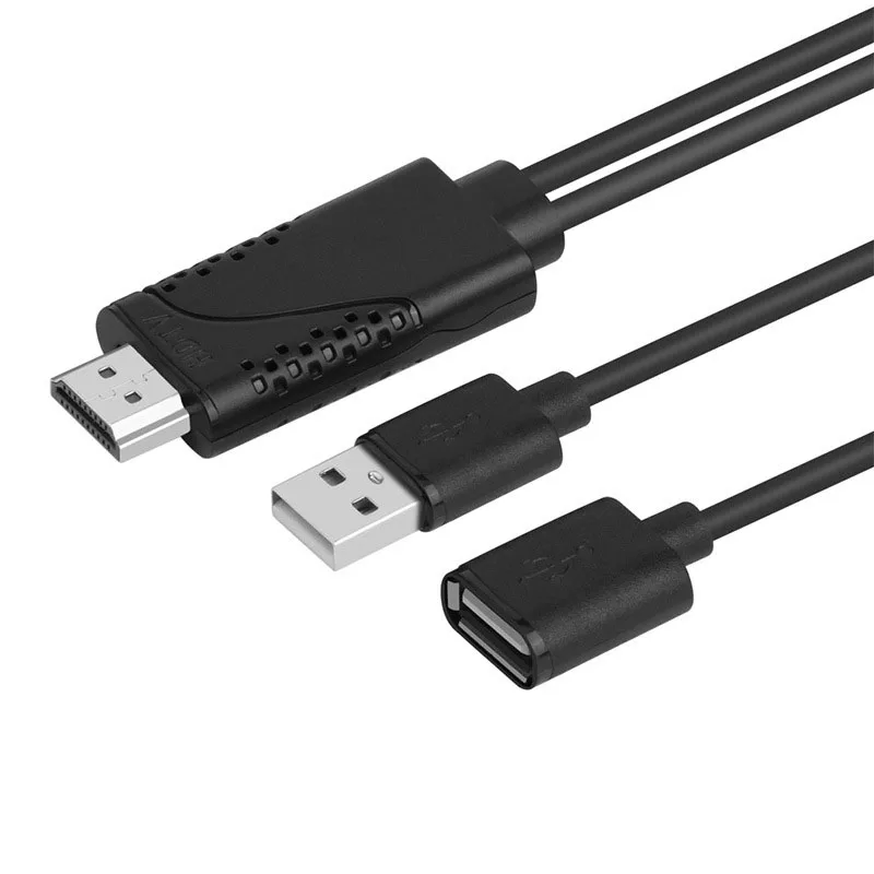 

HDMI Cable 1080P USB Female Video Adapter Cord for iPhone XR XS MAX X 5 6 7 8 PLUS for IPAD Android Phone to TV HDTV Projector