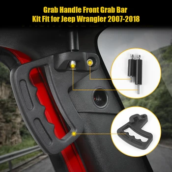 

Car Accessories Grab Handle Front Grab Bar Kit Fit for Jeep Wrangler 2007-2018