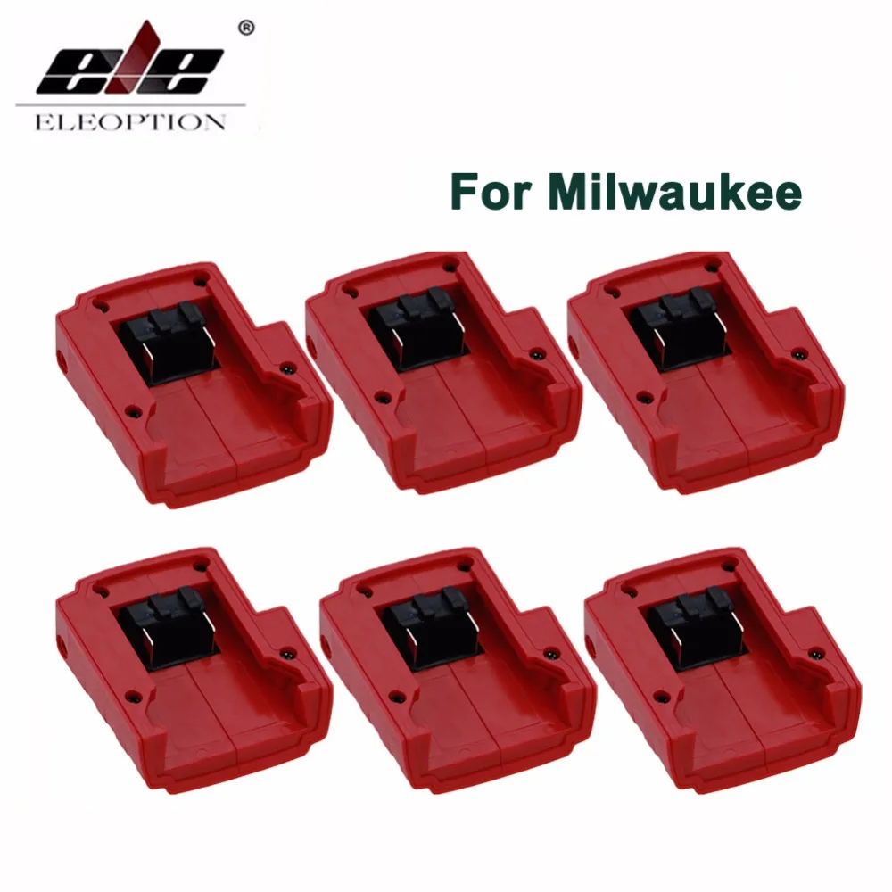 ELEOPTION 6x DC 12V USB Adapter for M18 Milwaukee 49-24-2371 Li-ion Battery Power Source | Электроника