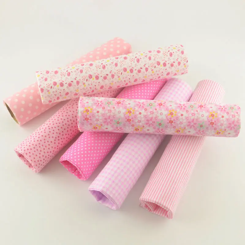 1Sets 7 Pieces Plain Cotton Patchwork Fabric Fat Quarter Bundle for Art Work Quilting Sewing Decoration Clothing Home Textile|fabric leopard|fabric