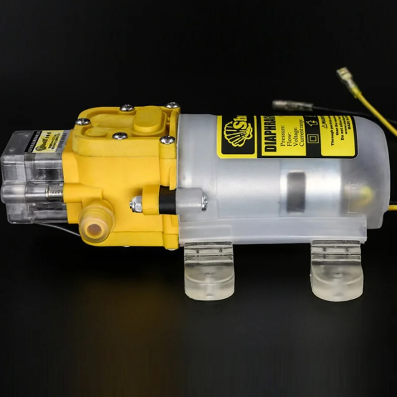 Ceny 12 V 4L m winda 50 m automatyczny przełącznik ciśnienia DC pompy membranowe ogród Spray nawadniania Mini wysokiego ciśnienia membranowy pompy