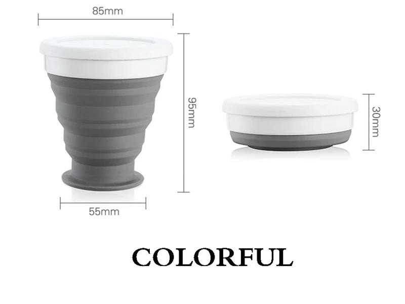 3 Foldable Silicone Cup Water Bottle Mug Free Sport Outdoor Drinkware  Collapsible Drinking Bottle Coffee Mug For Kid Student 100250350ml