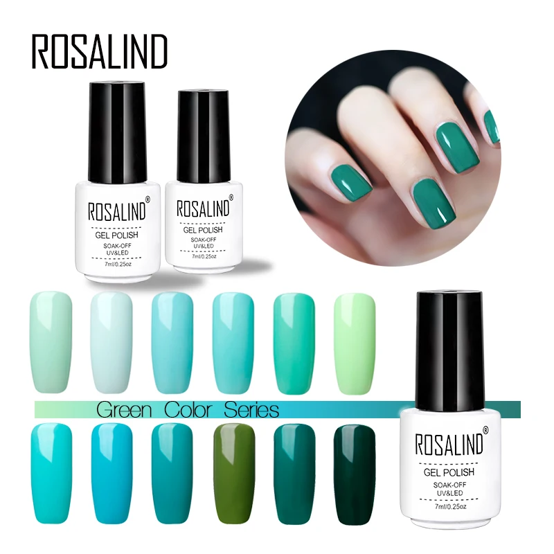 

ROSALIND Gel 1S 7ml Nail Polish Soak off LED UV Gel Nail Polishes Lacquer Semi Vernis Permanent gel Varnish Nail Art Lacquer