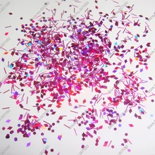 50 грамм x смешанный лазер фиолетовый(блестящие полоски+ бриллиант+ шестигранник) блестка Spangles форма для DIY украшения ногтей и блестки для ногтей