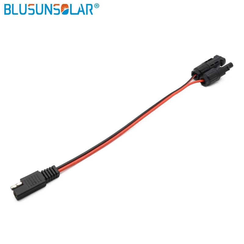 BLUSUNSOLAR 1 шт. разъем SAE кабель с адаптером для аккумулятора 14AWG 12 &quotDC Power солнечная