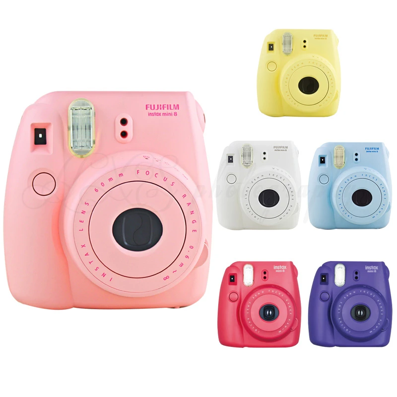 Genuine fuji fujifilm instax mini 8 instantâneo film foto câmera rosa transporte livre|instant camera|camera pinkphoto instant camera -