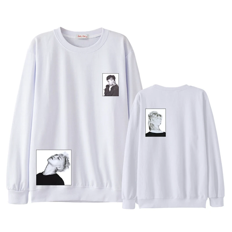 Kpop Bigbang G-Dragon Women Men sweatshirts GD pullover unisex Sweatshirt causal top Jumper New (5)
