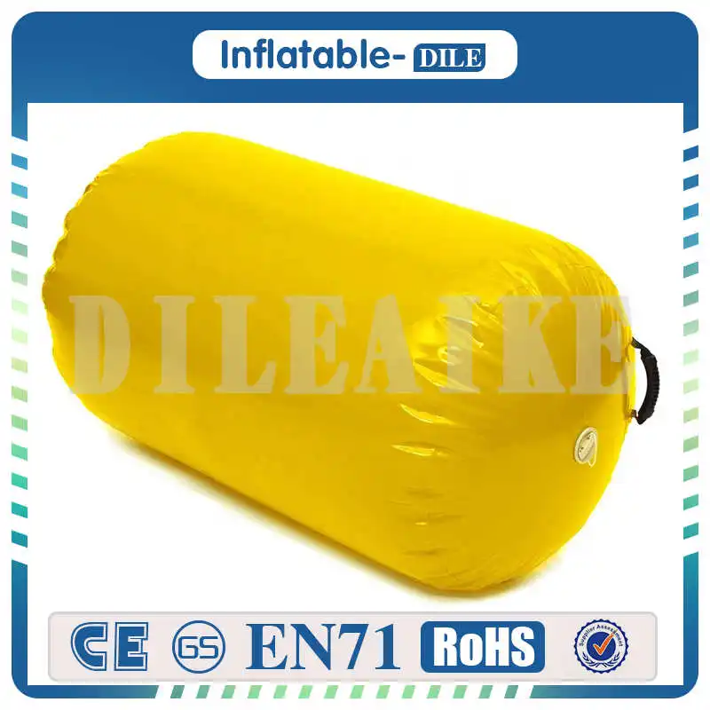 yellow Надувной коврик для спортзала, надувной валик, надувной валик для детей - Цвет: yellow