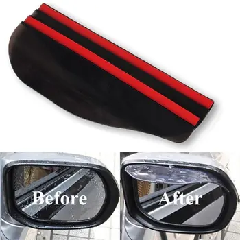 

2PCS Car Styling Rearview Mirror Rain Eyebrow Sticker For Renault Captur Clio Clio RS Clio V6 Duster Fluence Kadjar Koleos