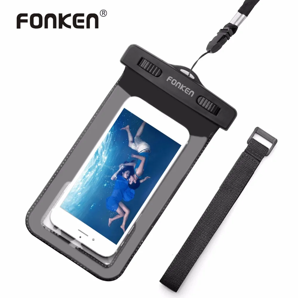 Us 3 04 39 Off Fonken Waterproof Case For Phone Ipx8 Bag Touch Operation 30m Underwater With Lanyard Swimming In Us 3 04 39 Off Fonken Waterproof Case For Phone Ipx8 Bag Touch Operation 30m Underwater With Lanyard Swimming In